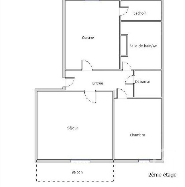 Appartement F2 &agrave; vendre - 2 pi&egrave;ces - 45,30 m2 - Nantes - 44 - PAYS-DE-LOIRE