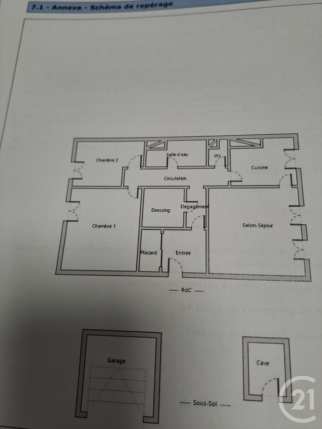 Appartement F3 &agrave; vendre - 3 pi&egrave;ces - 69,58 m2 - Alencon - 61 - BASSE-NORMANDIE